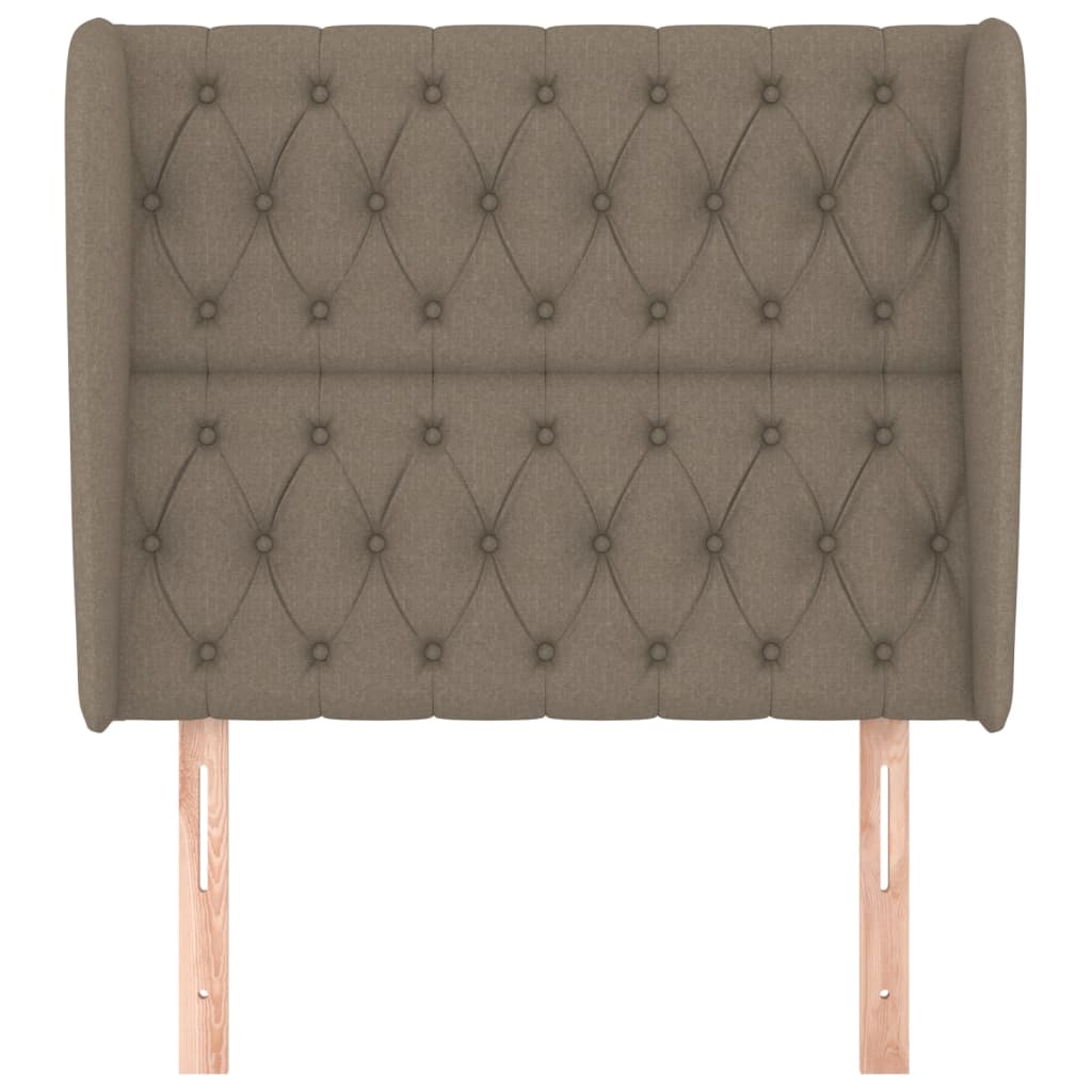 Tête de lit avec oreilles Taupe 103x23x118/128 cm Tissu - XIOS