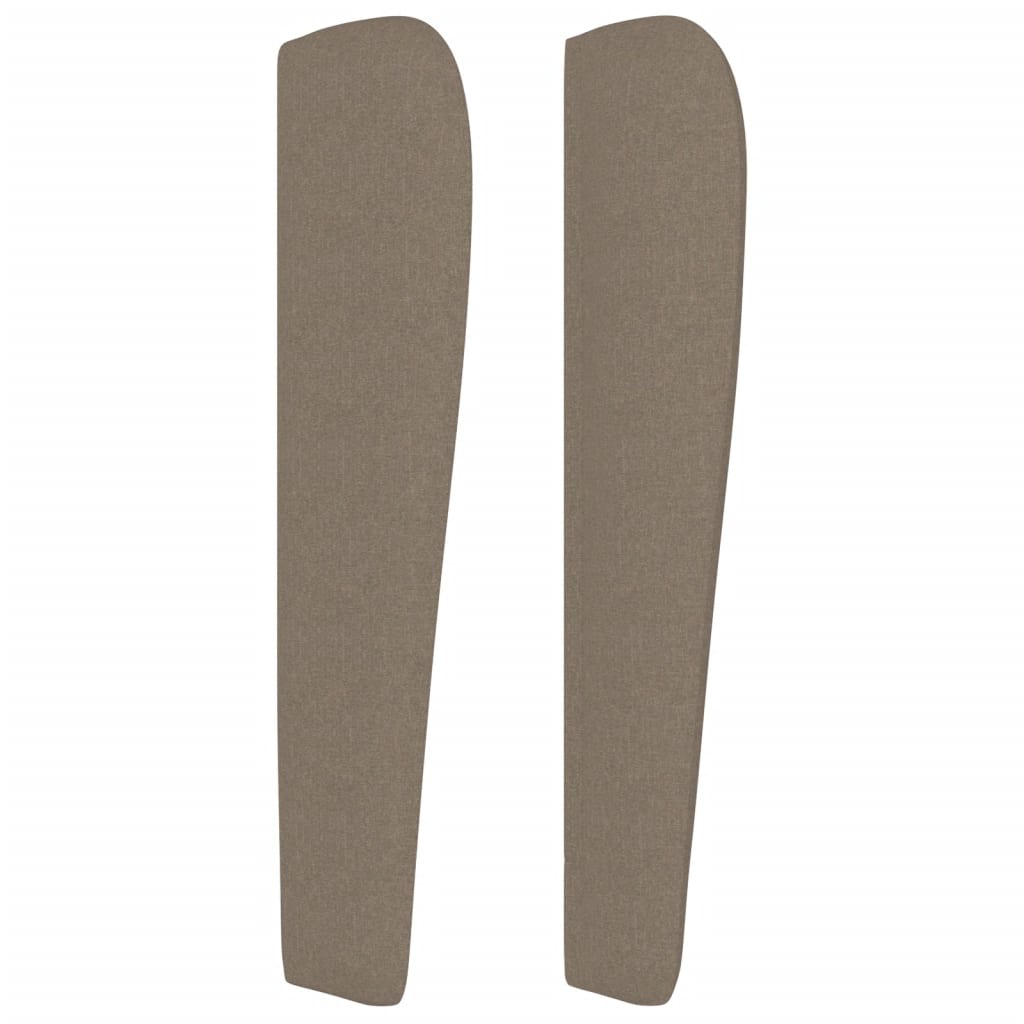 Tête de lit avec oreilles Taupe 203x23x118/128 cm Tissu - XIOS