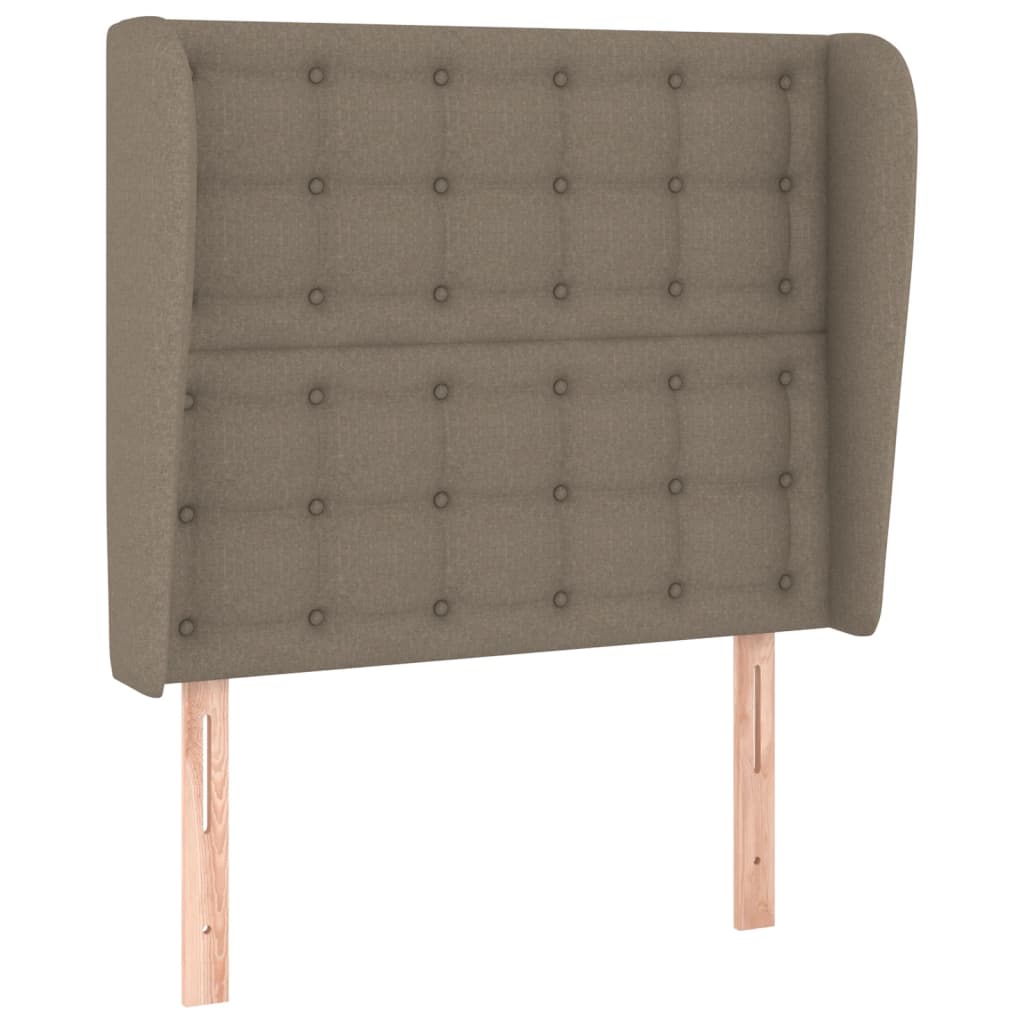 Tête de lit avec oreilles Taupe 83x23x118/128 cm Tissu - XIOS