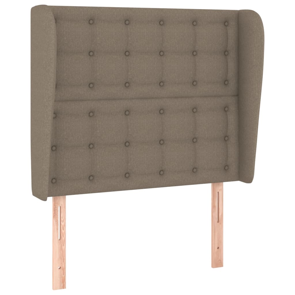 Tête de lit avec oreilles Taupe 103x23x118/128 cm Tissu - XIOS