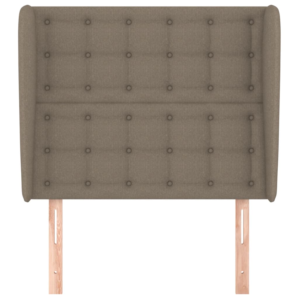 Tête de lit avec oreilles Taupe 103x23x118/128 cm Tissu - XIOS