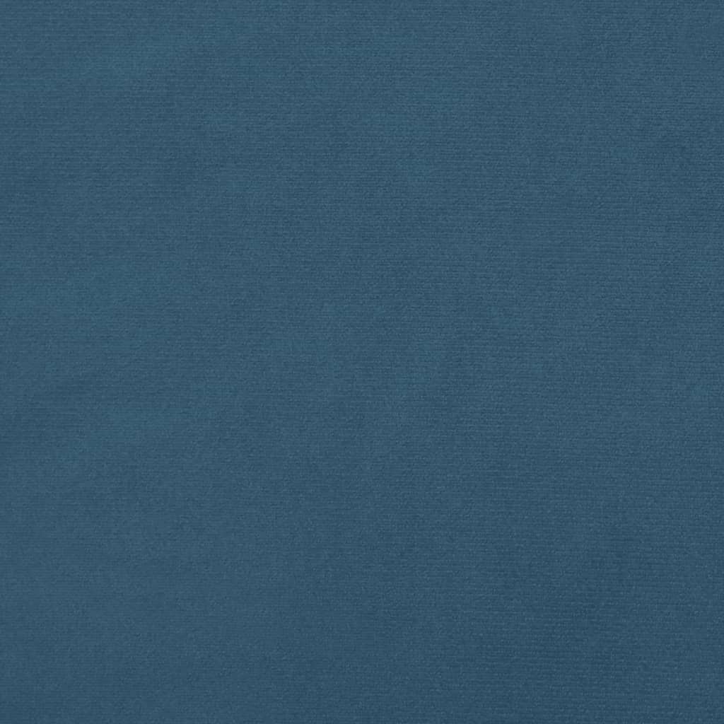 Tête de lit avec oreilles Bleu foncé 163x23x118/128 cm Velours - XIOS