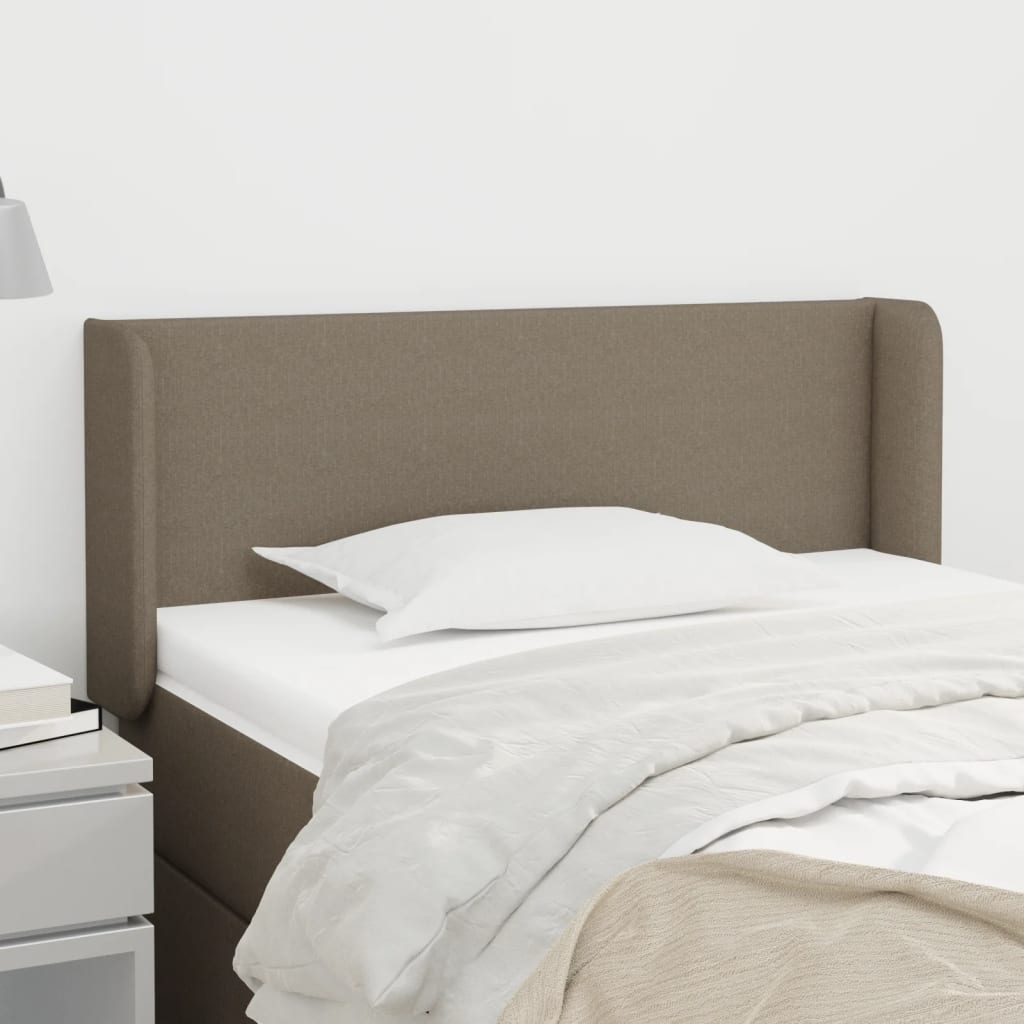 Tête de lit avec oreilles Taupe 83x16x78/88 cm Tissu - XIOS