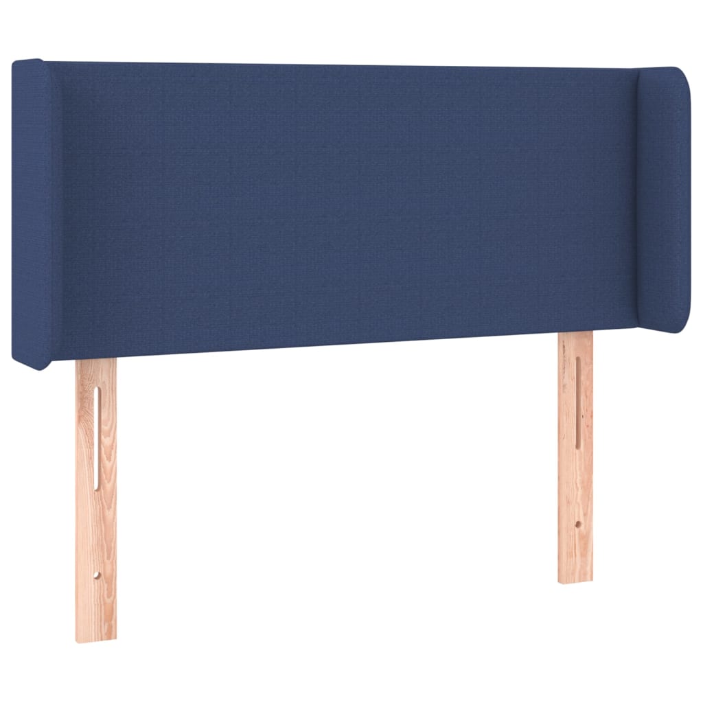 Tête de lit avec oreilles Bleu 93x16x78/88 cm Tissu - XIOS