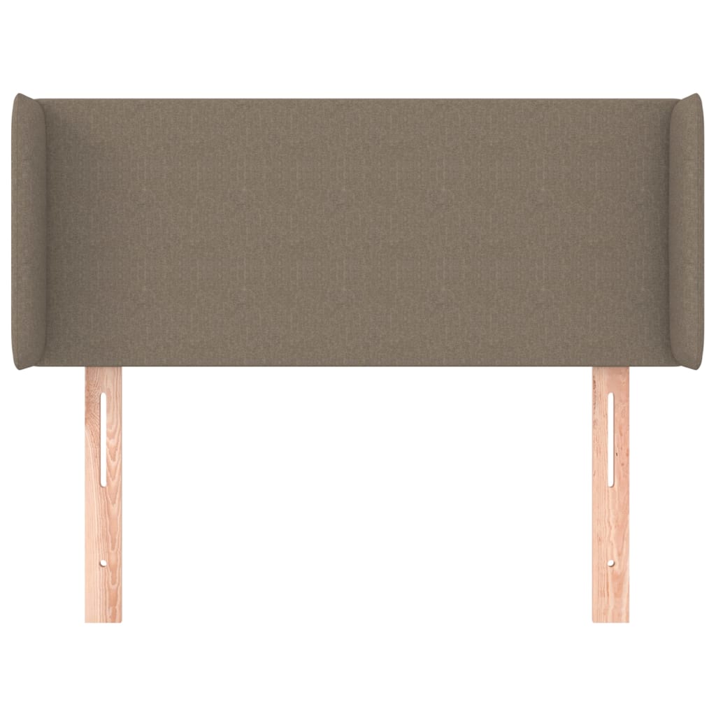 Tête de lit avec oreilles Taupe 103x16x78/88 cm Tissu - XIOS