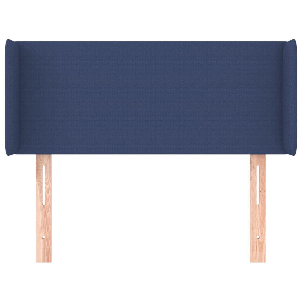 Tête de lit avec oreilles Bleu 103x16x78/88 cm Tissu - XIOS