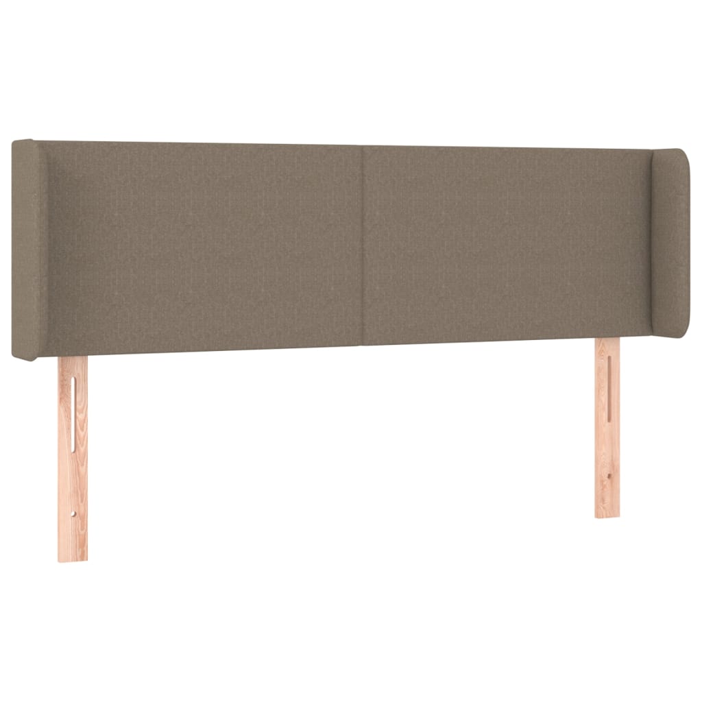 Tête de lit avec oreilles Taupe 147x16x78/88 cm Tissu - XIOS