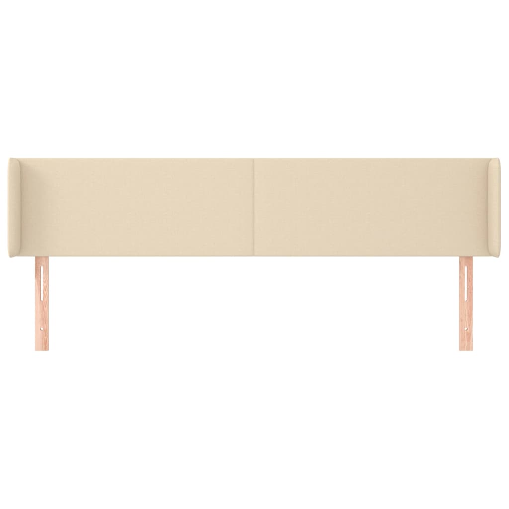 Tête de lit avec oreilles Crème 203x16x78/88 cm Tissu - XIOS