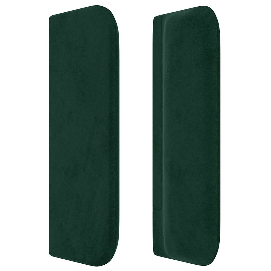 Tête de lit avec oreilles Vert foncé 93x16x78/88 cm Velours - XIOS