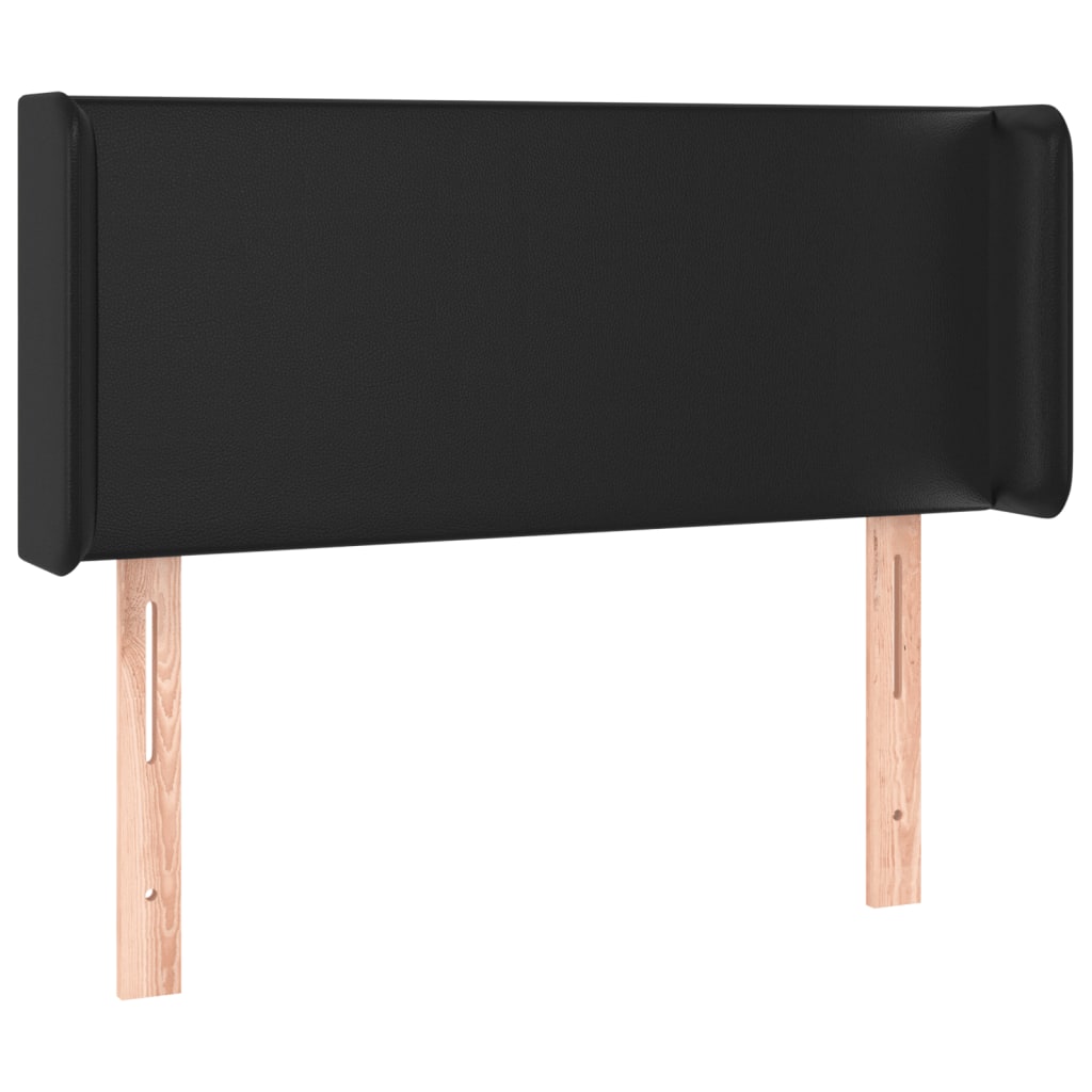 Tête de lit avec oreilles Noir 83x16x78/88 cm Similicuir - XIOS