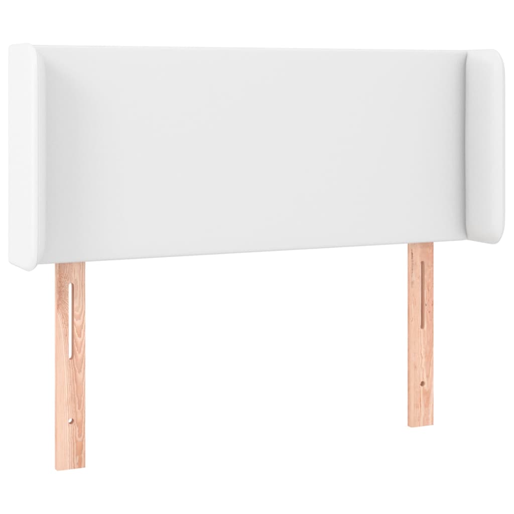 Tête de lit avec oreilles Blanc 83x16x78/88 cm Similicuir - XIOS