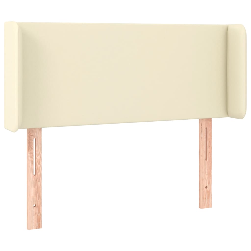 Tête de lit avec oreilles Crème 83x16x78/88 cm Similicuir - XIOS
