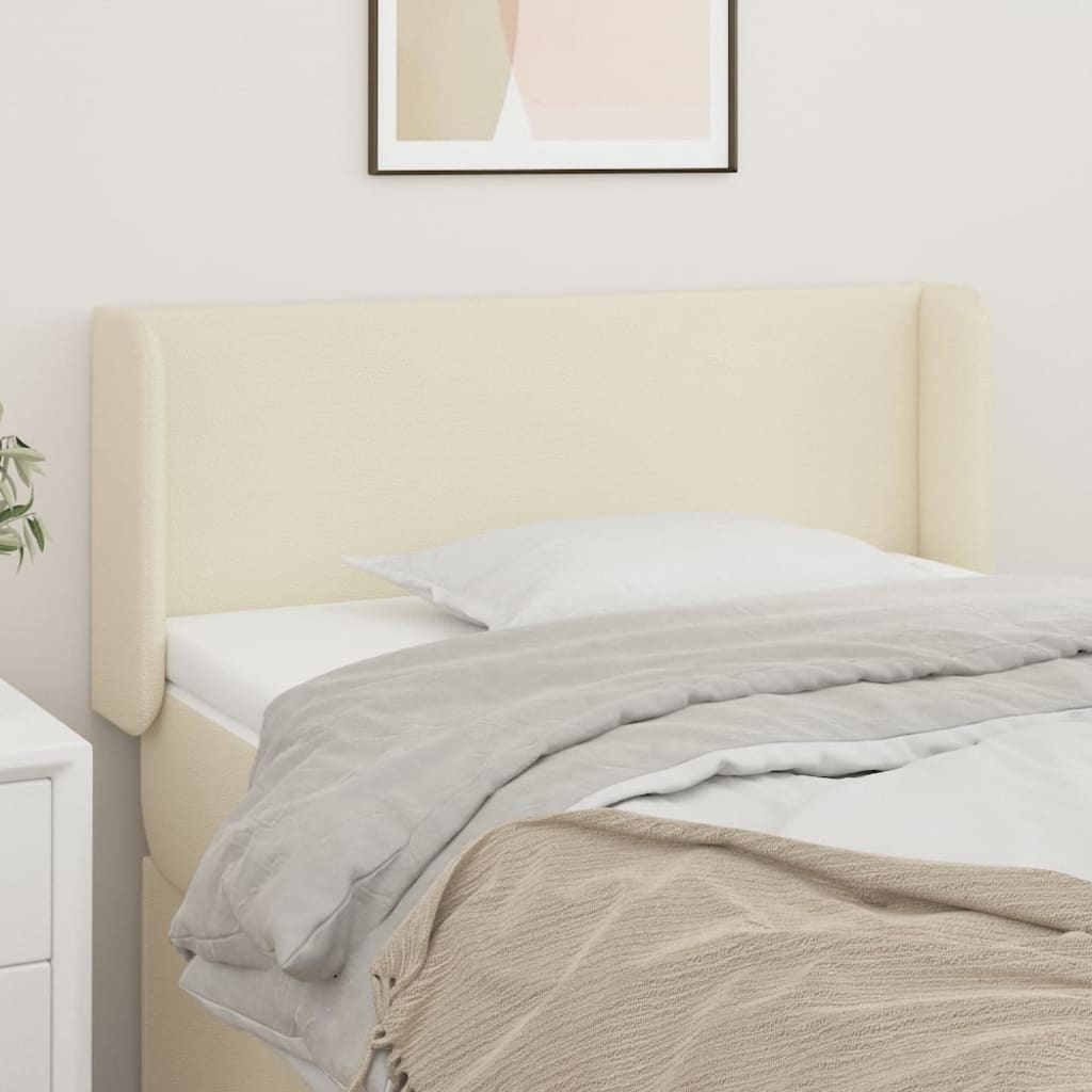 Tête de lit avec oreilles Crème 83x16x78/88 cm Similicuir - XIOS