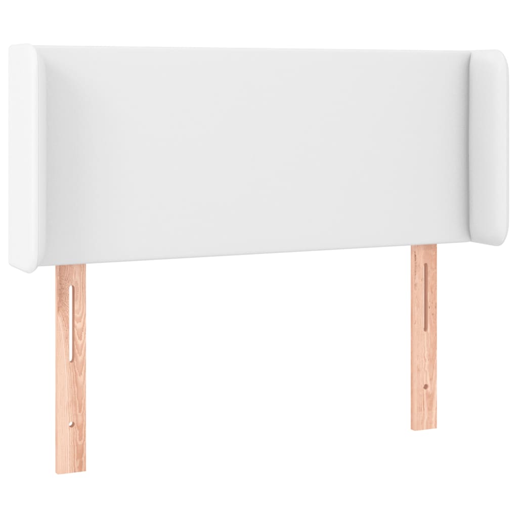 Tête de lit avec oreilles Blanc 103x16x78/88 cm Similicuir - XIOS