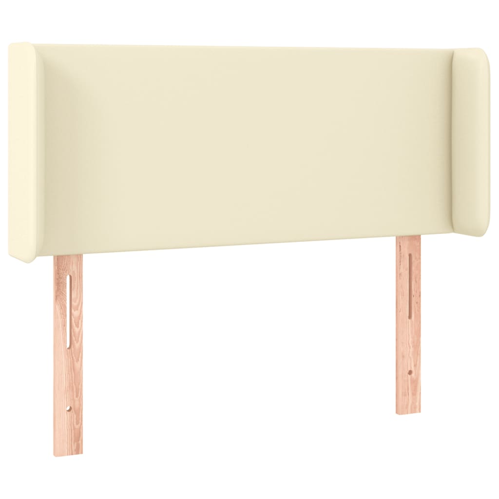 Tête de lit avec oreilles Crème 103x16x78/88 cm Similicuir - XIOS