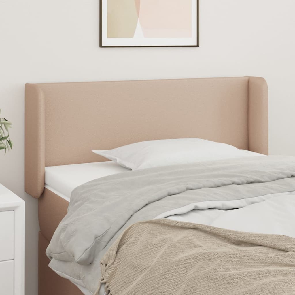 Tête de lit avec oreilles Cappuccino 103x16x78/88 cm Similicuir - XIOS