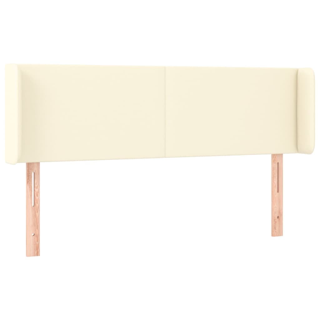 Tête de lit avec oreilles Crème 147x16x78/88 cm Similicuir - XIOS