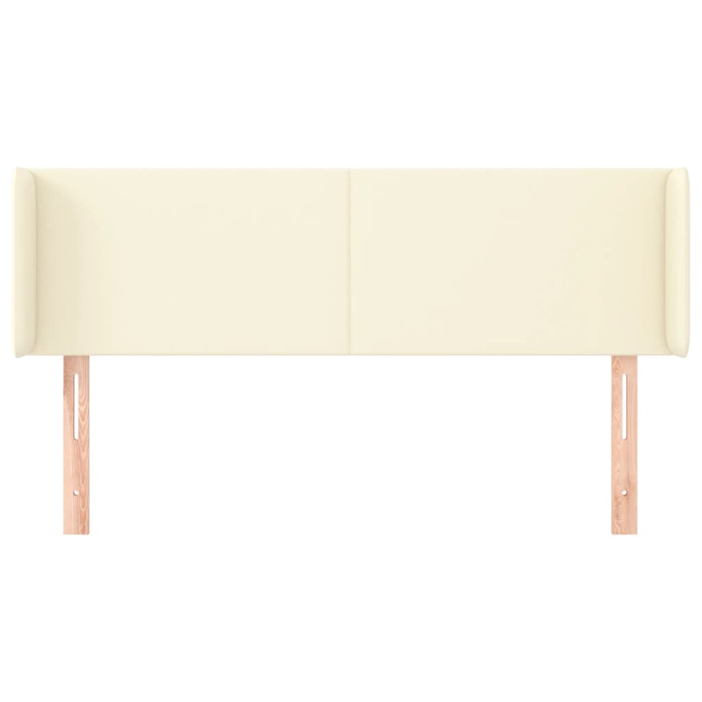 Tête de lit avec oreilles Crème 147x16x78/88 cm Similicuir - XIOS