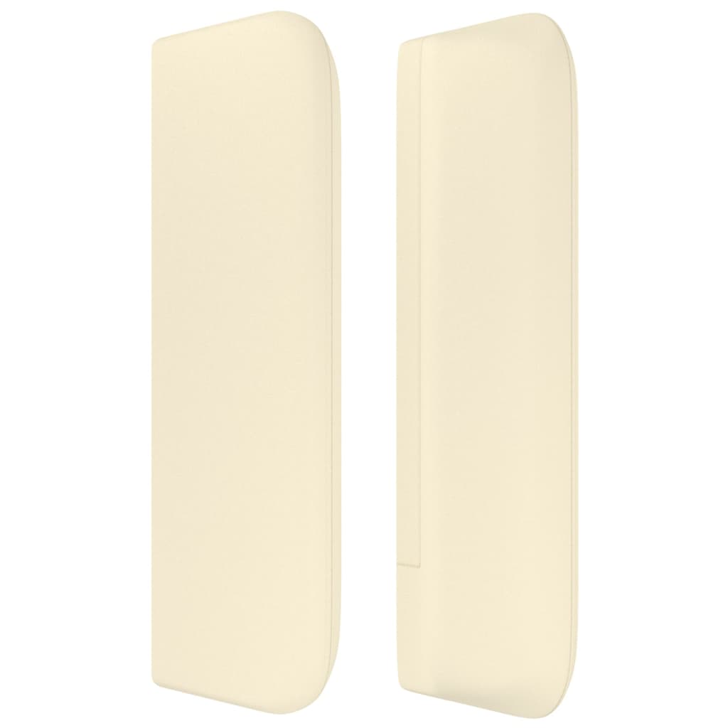 Tête de lit avec oreilles Crème 147x16x78/88 cm Similicuir - XIOS