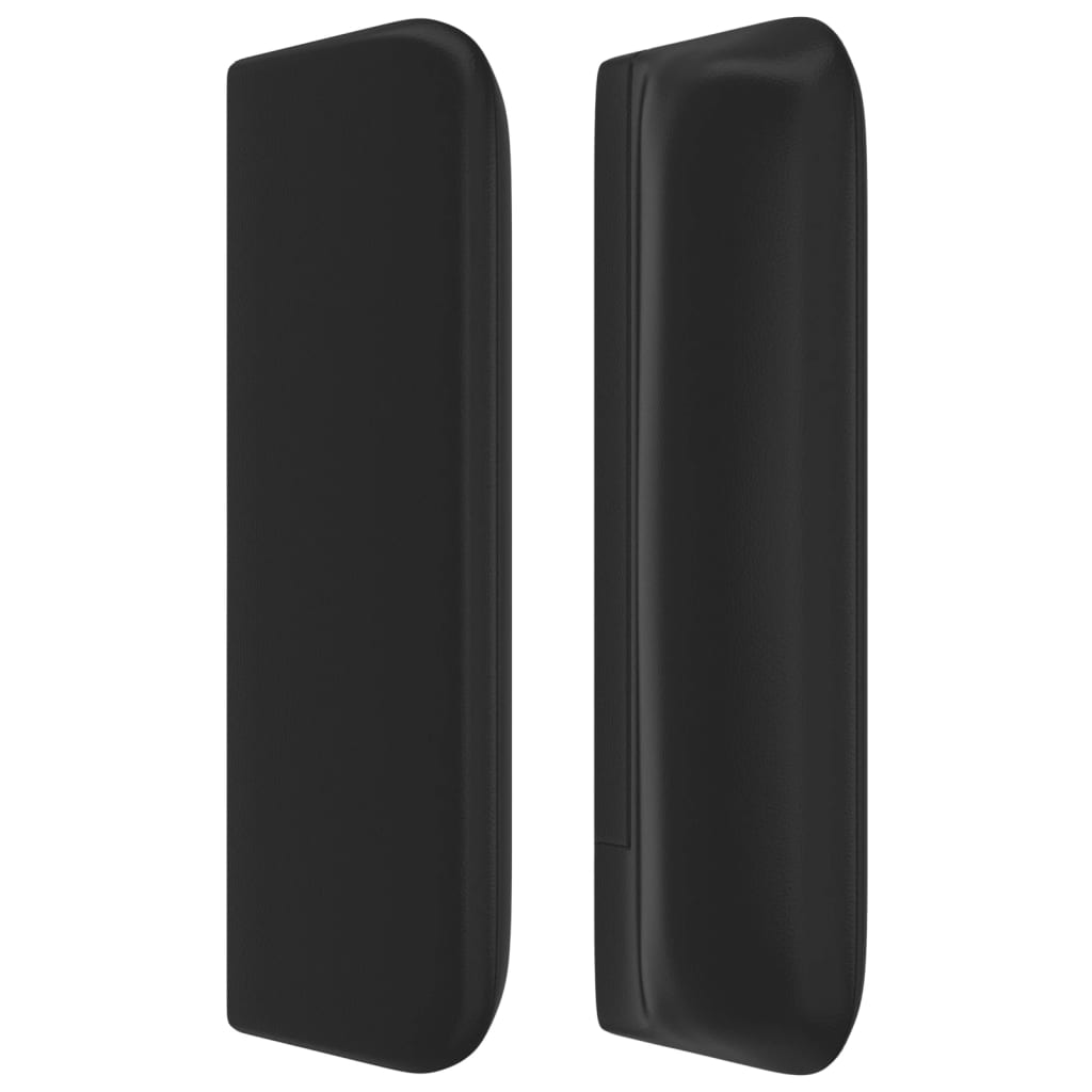 Tête de lit avec oreilles Noir 163x16x78/88 cm Similicuir - XIOS