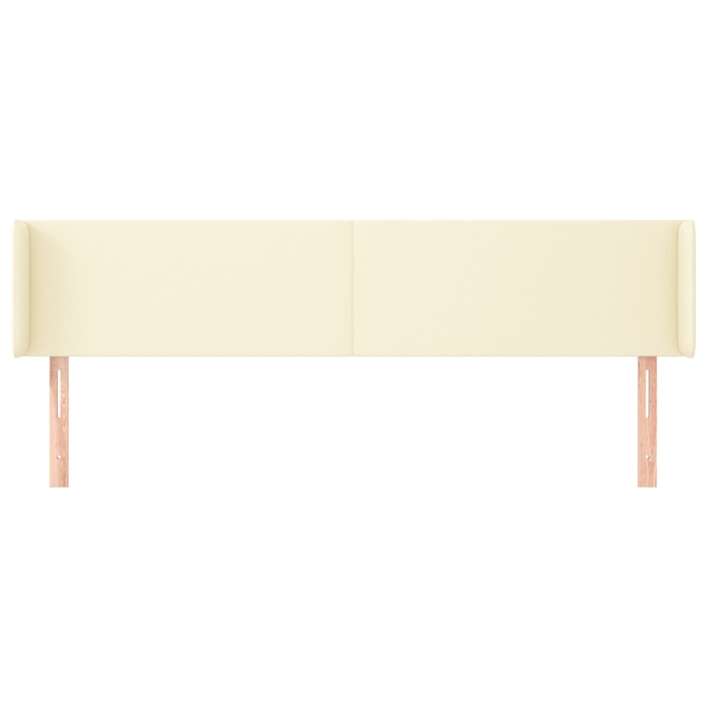 Tête de lit avec oreilles Crème 163x16x78/88 cm Similicuir - XIOS
