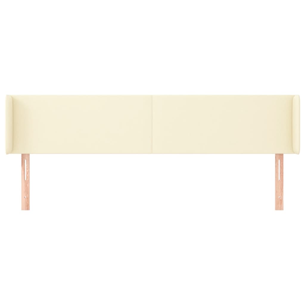 Tête de lit avec oreilles Crème 203x16x78/88 cm Similicuir - XIOS