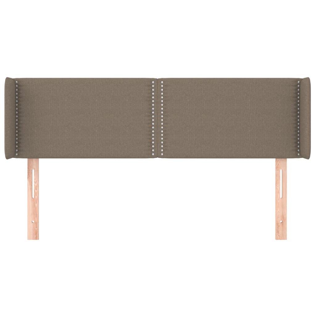 Tête de lit avec oreilles Taupe 147x16x78/88 cm Tissu - XIOS