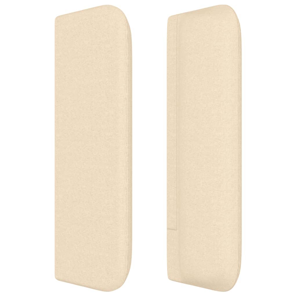 Tête de lit avec oreilles Crème 147x16x78/88 cm Tissu - XIOS