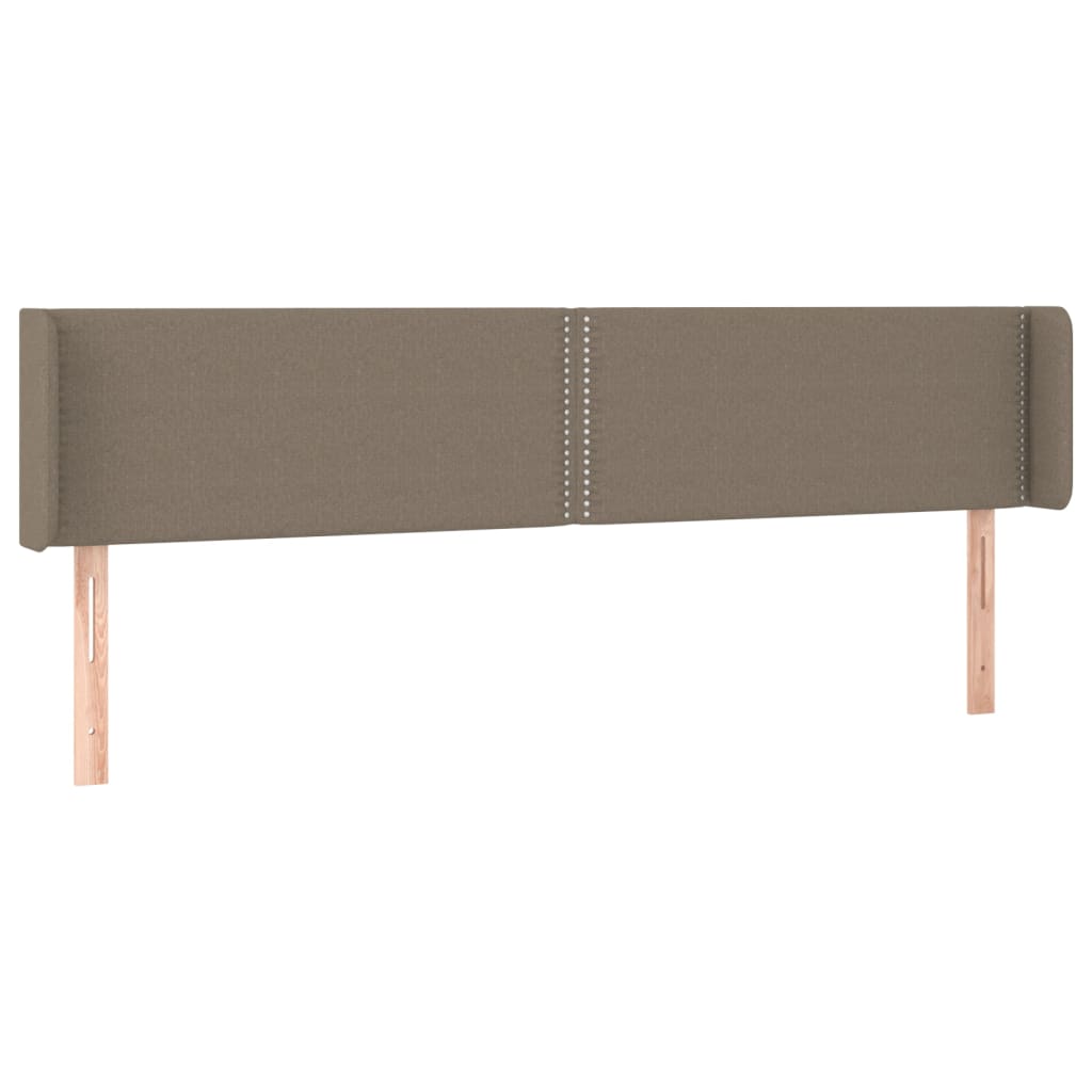 Tête de lit avec oreilles Taupe 183x16x78/88 cm Tissu - XIOS