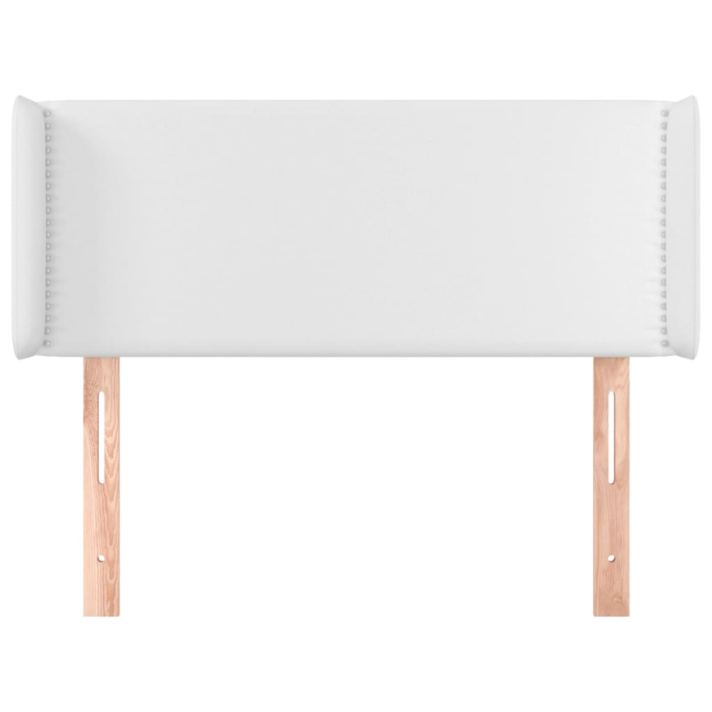 Tête de lit avec oreilles Blanc 83x16x78/88 cm Similicuir - XIOS