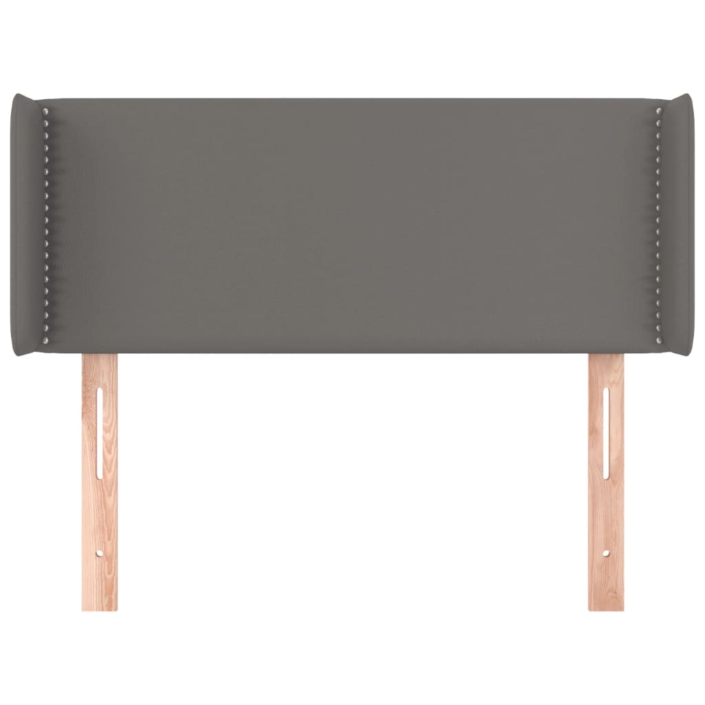 Tête de lit avec oreilles Gris 83x16x78/88 cm Similicuir - XIOS