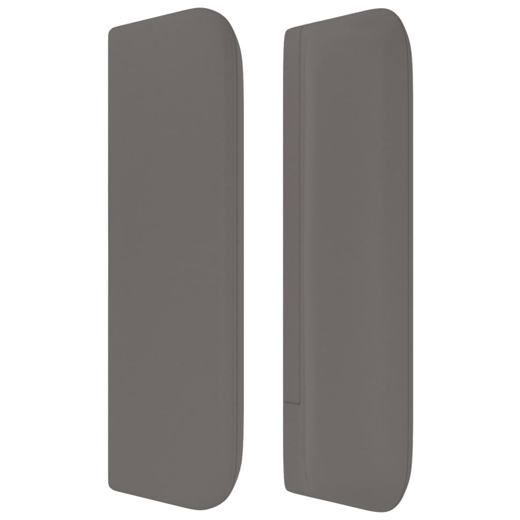 Tête de lit avec oreilles Gris 83x16x78/88 cm Similicuir - XIOS