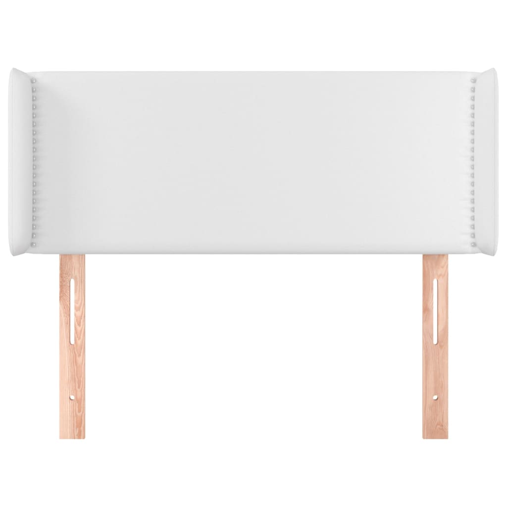 Tête de lit avec oreilles Blanc 103x16x78/88 cm Similicuir - XIOS