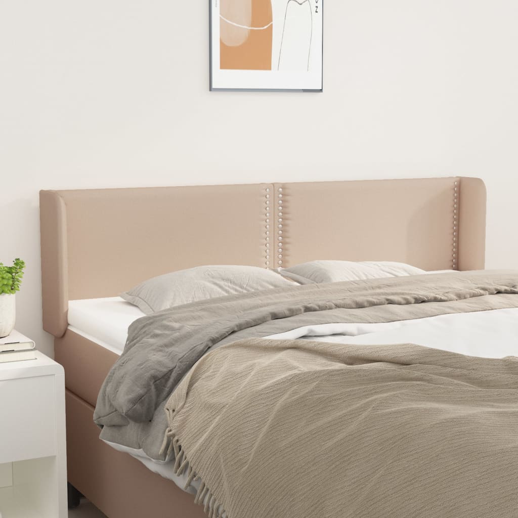 Tête de lit avec oreilles Cappuccino 147x16x78/88 cm Similicuir - XIOS