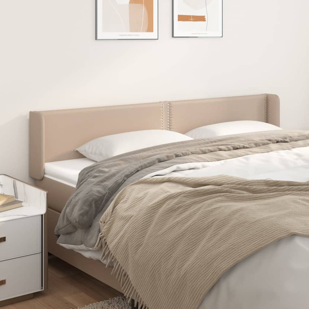 Tête de lit avec oreilles Cappuccino 183x16x78/88 cm Similicuir - XIOS