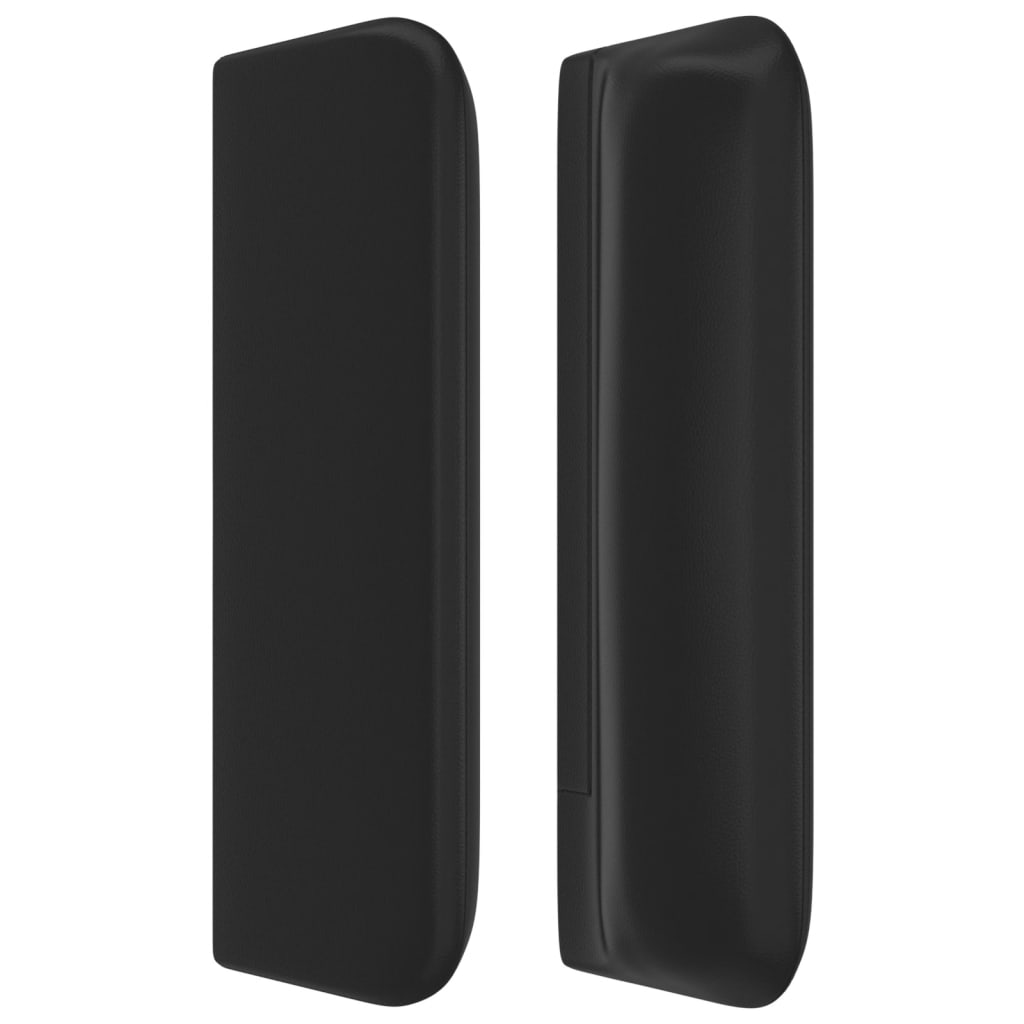 Tête de lit avec oreilles Noir 203x16x78/88 cm Similicuir - XIOS