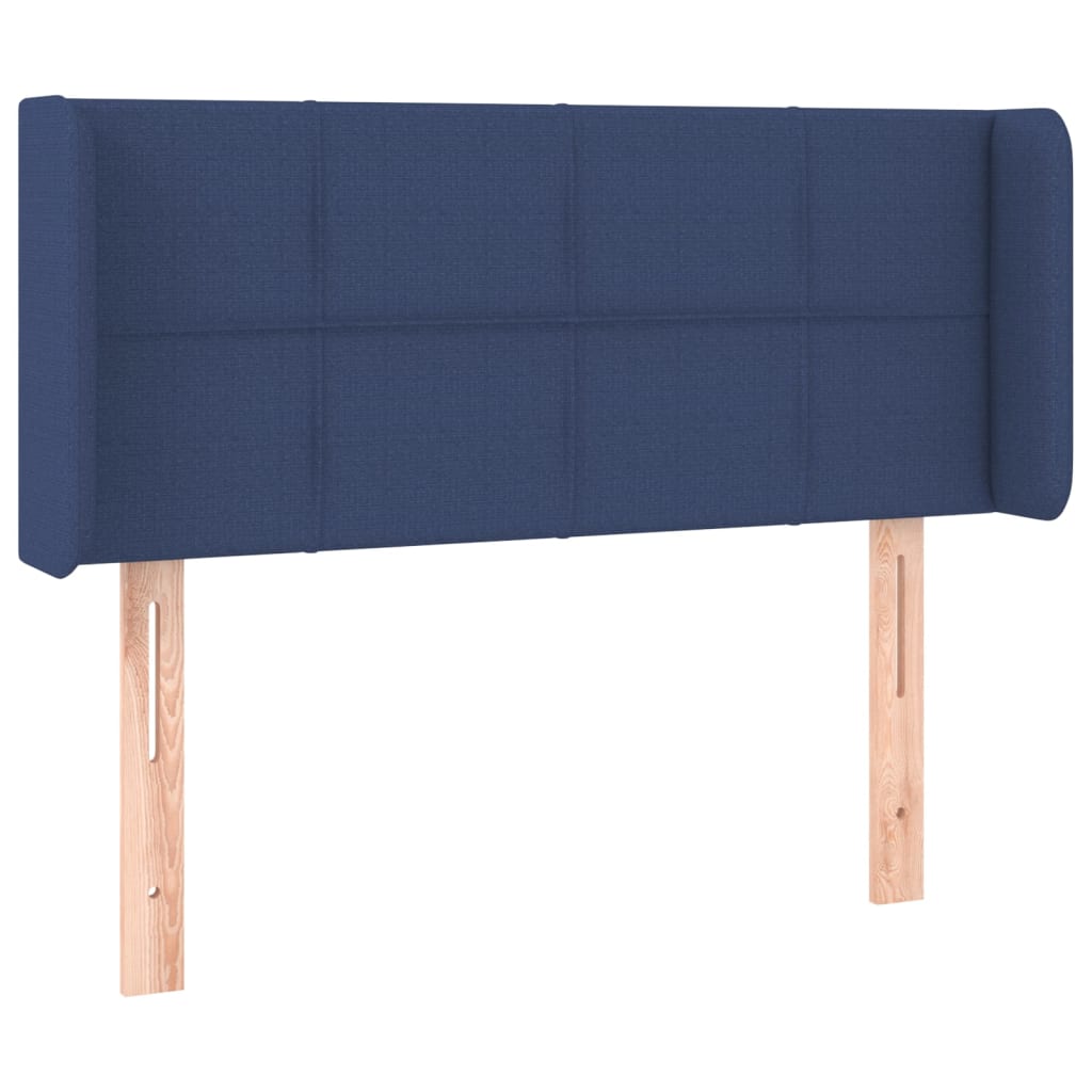 Tête de lit avec oreilles Bleu 83x16x78/88 cm Tissu - XIOS