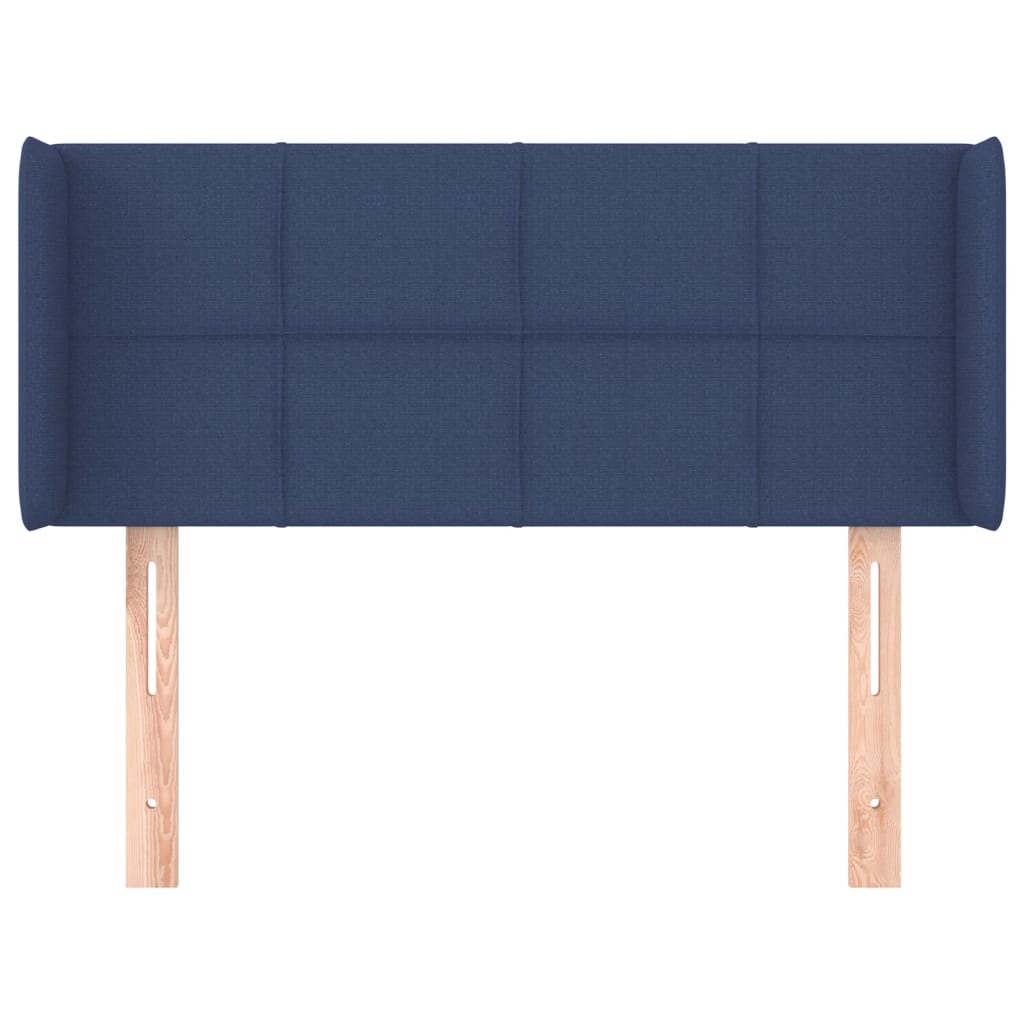 Tête de lit avec oreilles Bleu 83x16x78/88 cm Tissu - XIOS