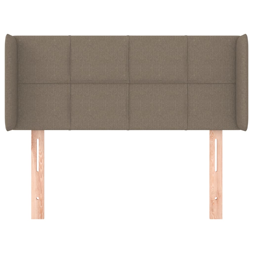Tête de lit avec oreilles Taupe 93x16x78/88 cm Tissu - XIOS