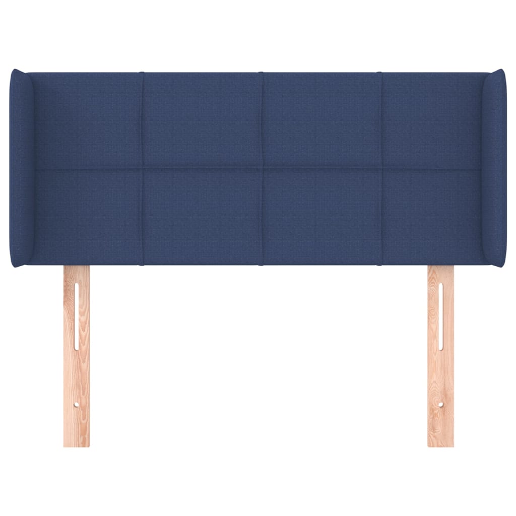 Tête de lit avec oreilles Bleu 103x16x78/88 cm Tissu - XIOS