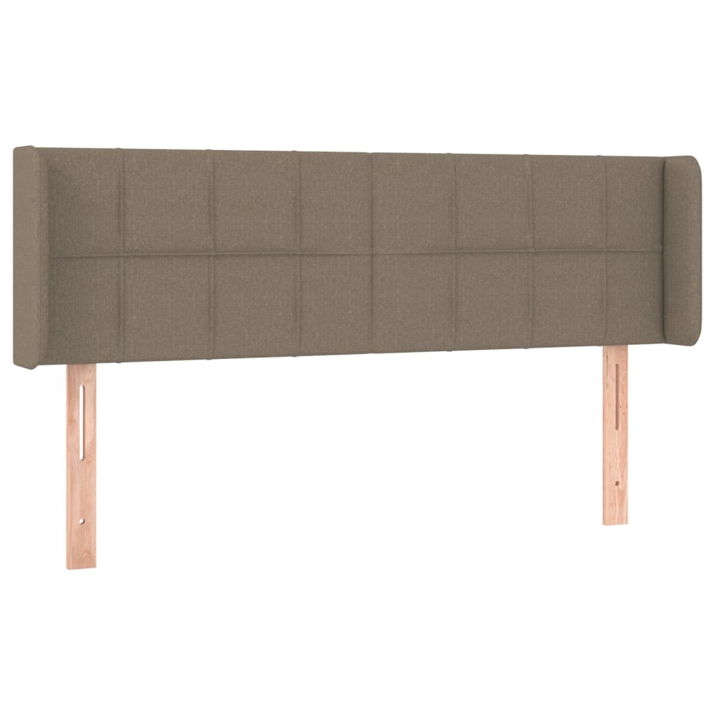 Tête de lit avec oreilles Taupe 147x16x78/88 cm Tissu - XIOS