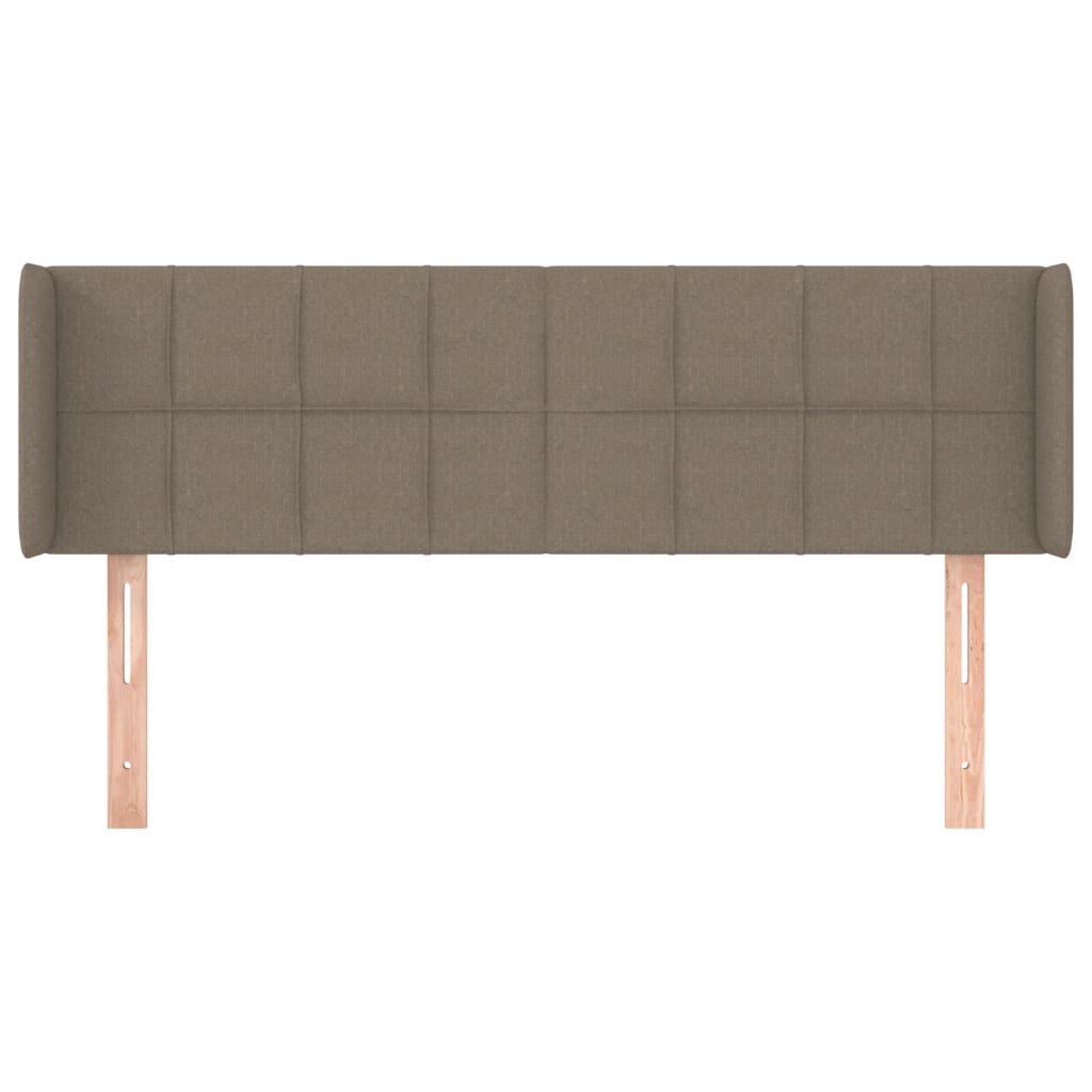 Tête de lit avec oreilles Taupe 147x16x78/88 cm Tissu - XIOS