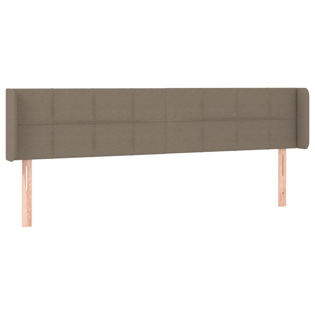 Tête de lit avec oreilles Taupe 163x16x78/88 cm Tissu - XIOS