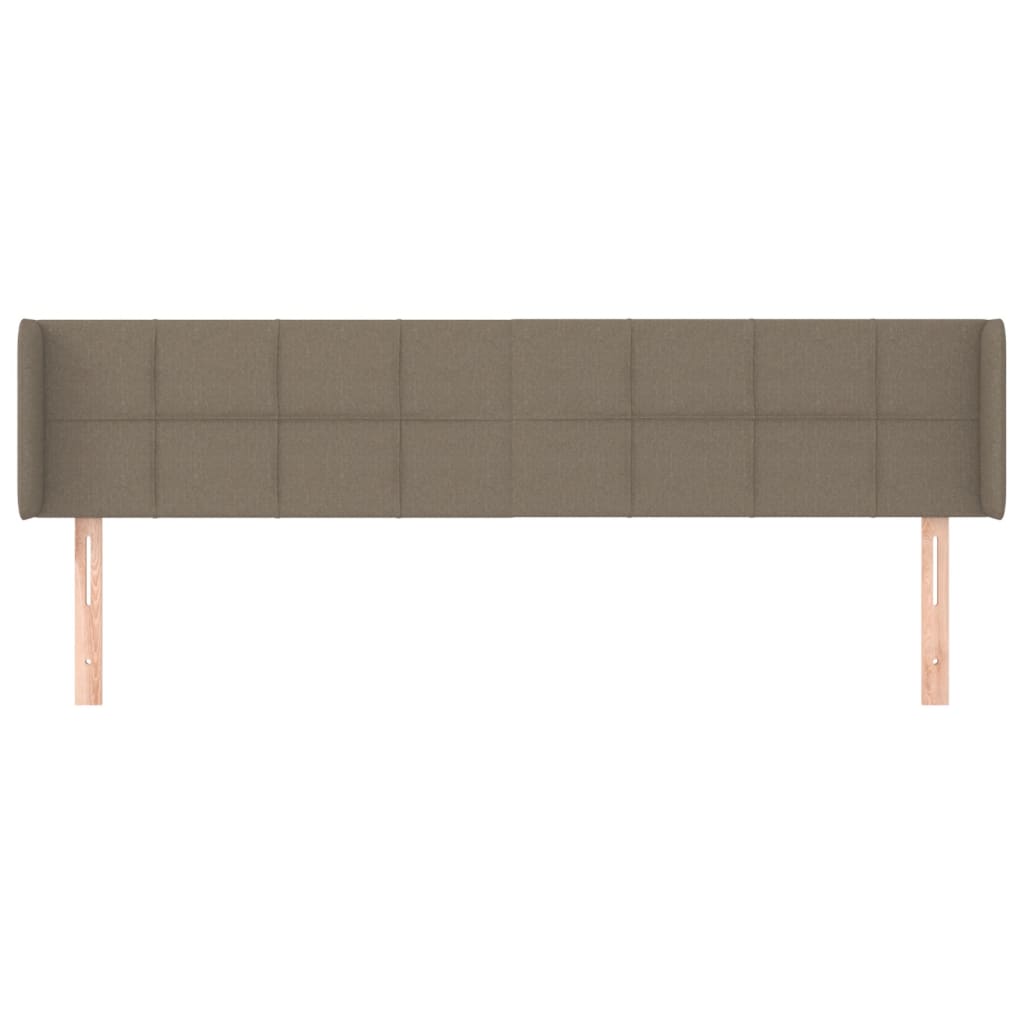 Tête de lit avec oreilles Taupe 163x16x78/88 cm Tissu - XIOS
