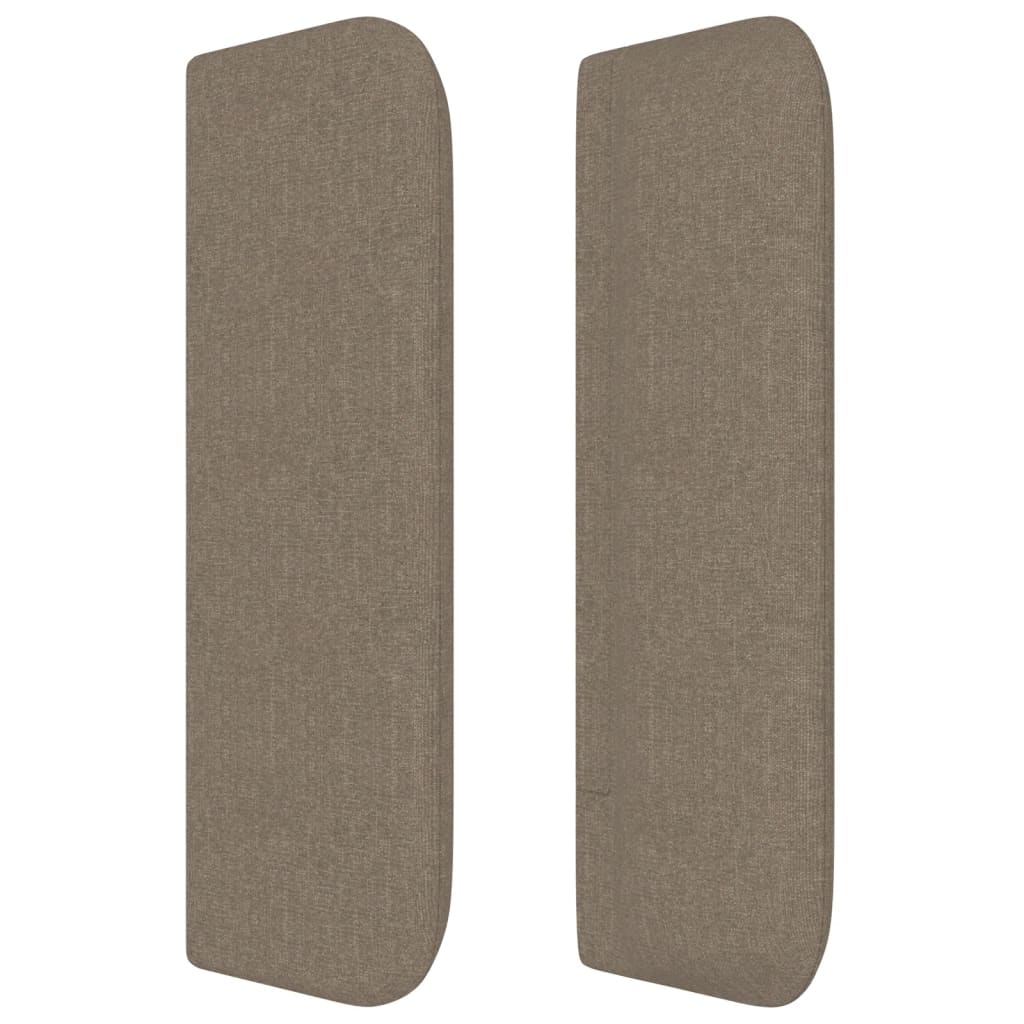 Tête de lit avec oreilles Taupe 163x16x78/88 cm Tissu - XIOS