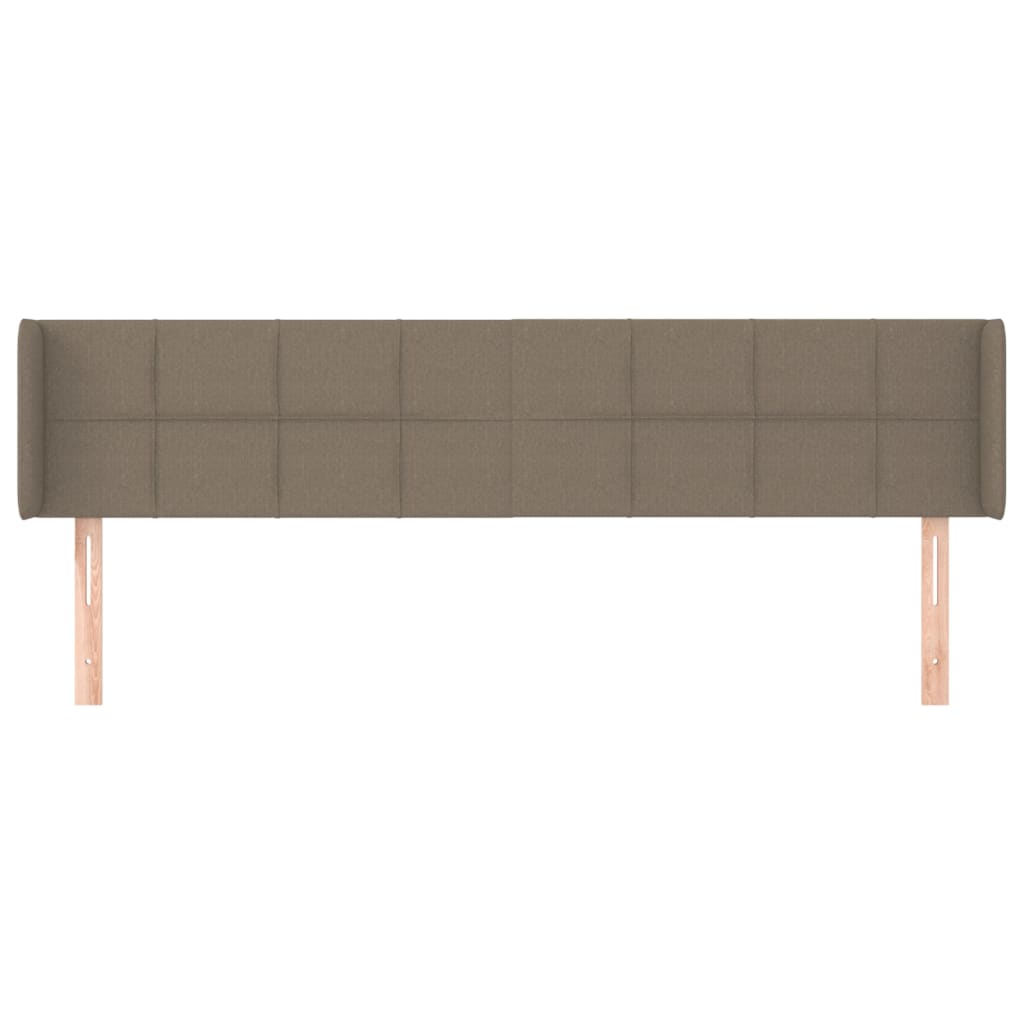 Tête de lit avec oreilles Taupe 183x16x78/88 cm Tissu - XIOS