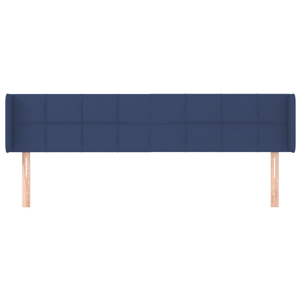 Tête de lit avec oreilles Bleu 183x16x78/88 cm Tissu - XIOS