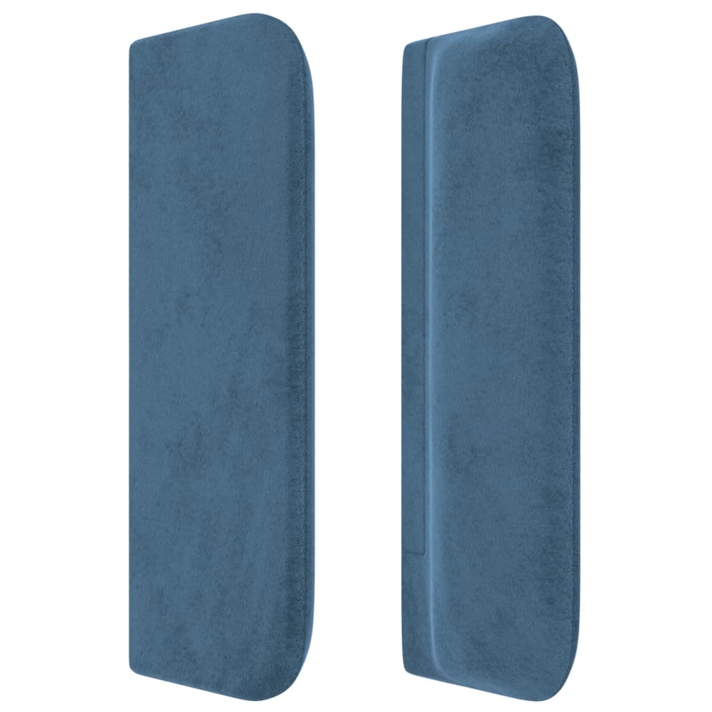 Tête de lit avec oreilles Bleu foncé 103x16x78/88 cm Velours - XIOS