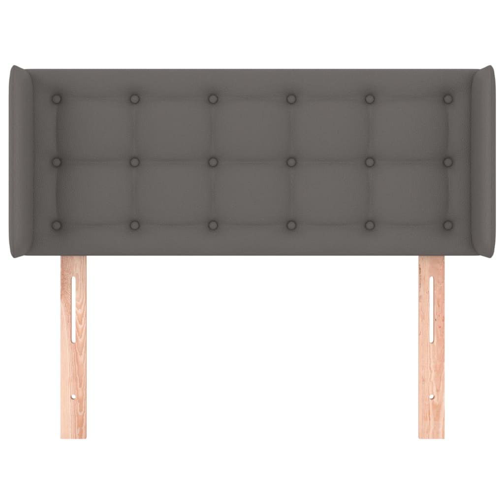 Tête de lit avec oreilles Gris 83x16x78/88 cm Similicuir - XIOS