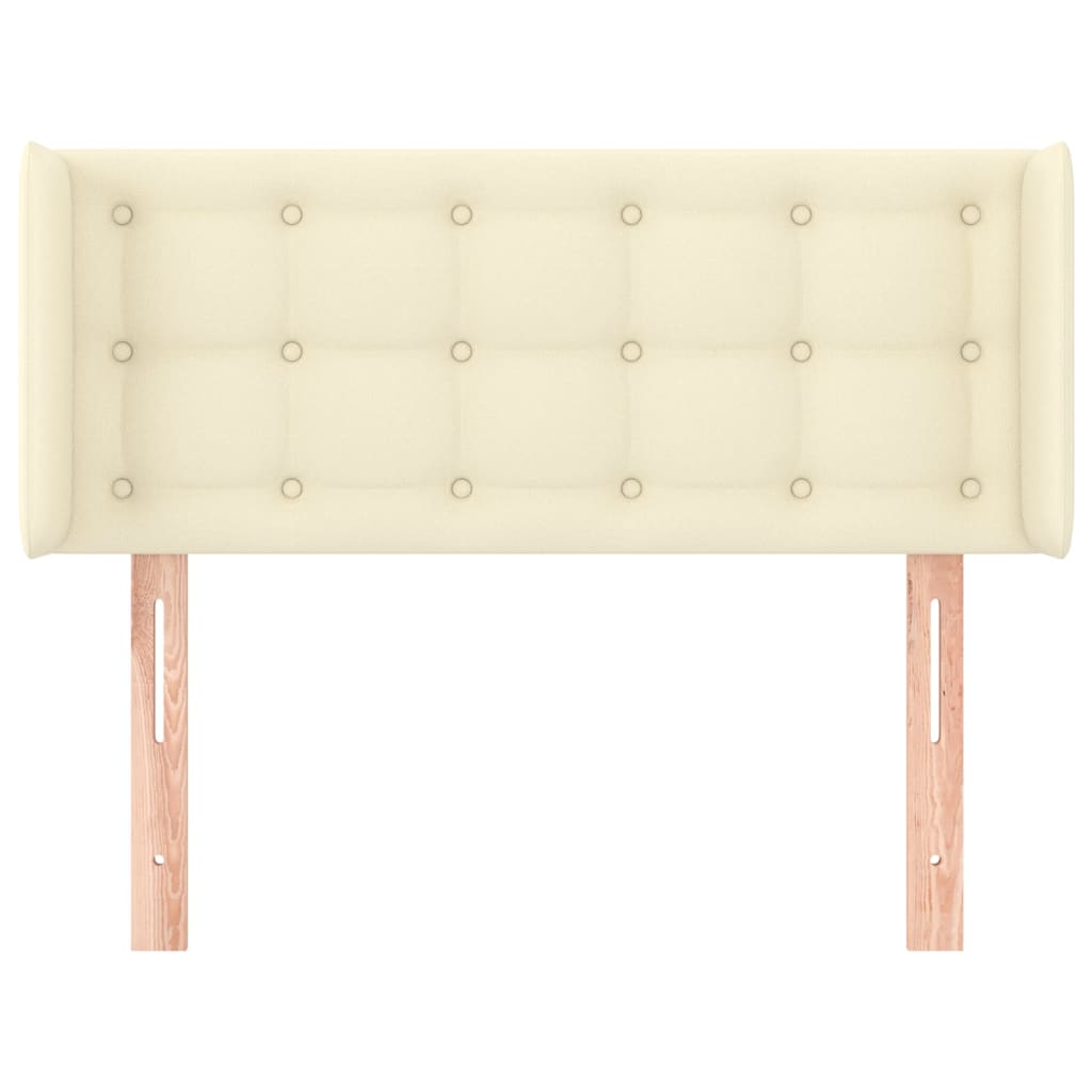Tête de lit avec oreilles Crème 93x16x78/88 cm Similicuir - XIOS